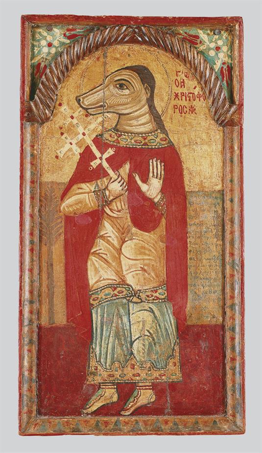 Saint Christopher (depicted with the head of a dog)