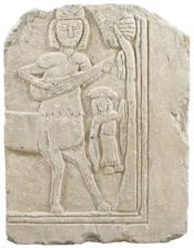 Marble plaque with a centaur and a dancer